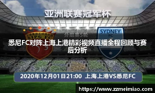 悉尼FC对阵上海上港精彩视频直播全程回顾与赛后分析